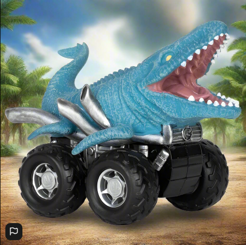 Jurassic World Zoom Riders Pull-Back Powered Car