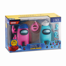 Load image into Gallery viewer, Among Us Series 2 Action Figures 2Pk Toy Crewmate Figure 11cm - Pink &amp; Turquoise