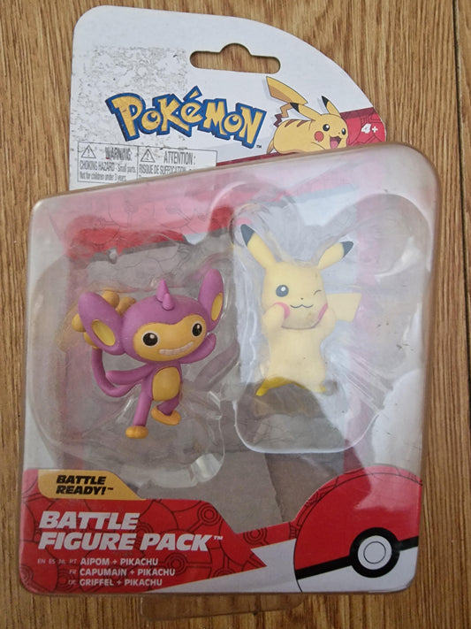 Pokémon Battle Figure 2-Pack - Pikachu & Aipom
