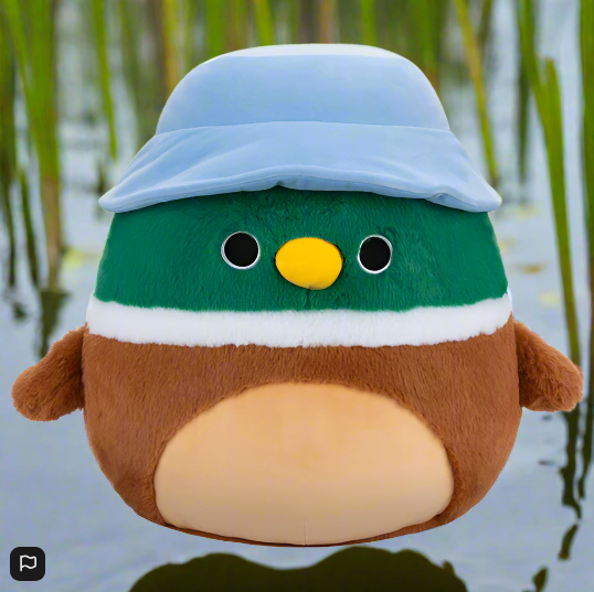 Squishmallows Fuzz-A-Mallows 40cm Avery the Mallard Duck Soft Toy