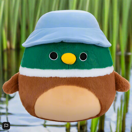 Squishmallows Fuzz-A-Mallows 40cm Avery the Mallard Duck Soft Toy