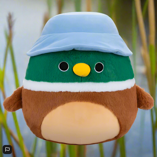 Squishmallows Fuzz-A-Mallows 40cm Avery the Mallard Duck Soft Toy