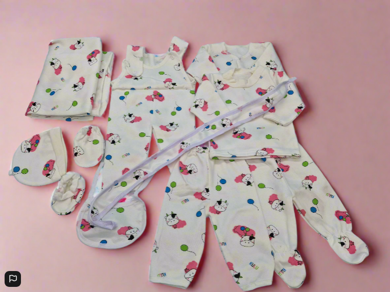 Soft And Fleecy 10 Piece Baby Gift Set Pink