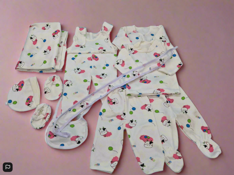 Soft And Fleecy 10 Piece Baby Gift Set Pink