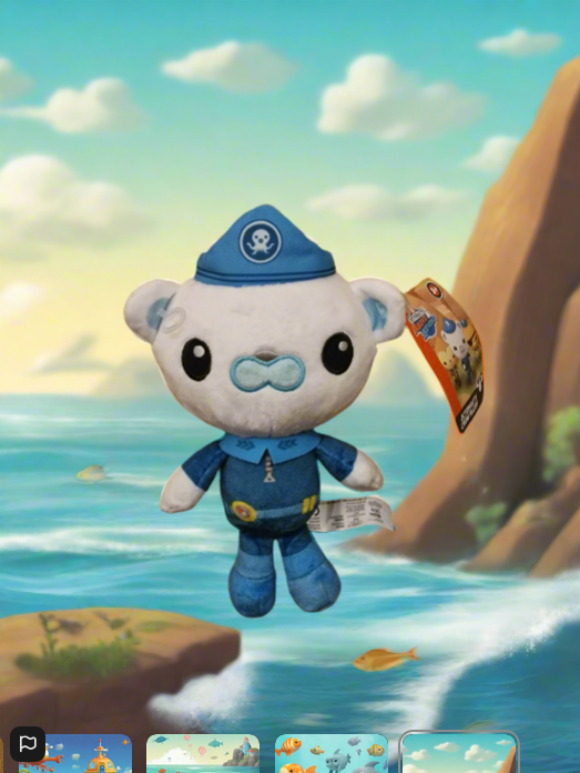 Octonauts Above & Beyond Crew Plush - Captain Barnacles Soft Plush Toy