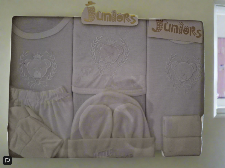 White Baby Clothes Gift Set 12 Items In A Box