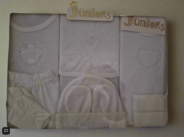 White Baby Clothes Gift Set 12 Items In A Box