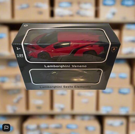 Lamborghini Veneno and Sesto Elemento 1:24 Scale Braha Toy Car 2 Pack