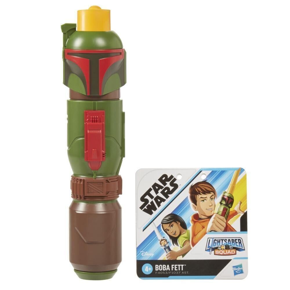 Star Wars Lightsaber Squad Boba Fett Extendable Yellow Lightsaber