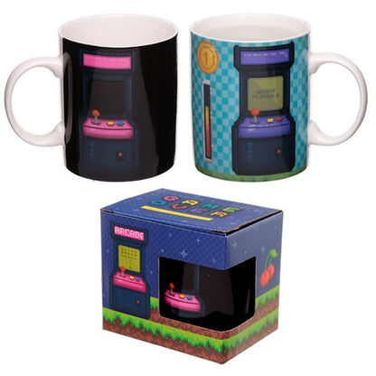 Game Over Heat Changing Coffee Mug - Retro Arcade Gamer Gift