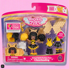 Načíst obrázek do prohlížeče Galerie, Royale High School Spirit Fashion Pack Cheerleading - Series 1 Dark Doll