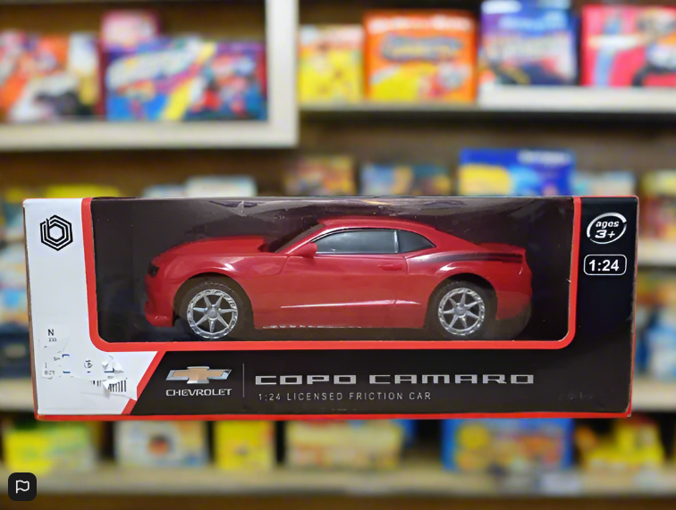 Chevy Copo Camaro Red 1:24 Scale Friction Car Braha Friction Chevrolet