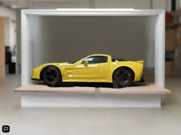 Corvette C7 1/24 Scale  Friction Push  Go Yellow Braha Friction Licensed Toy Car