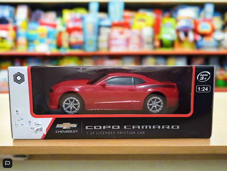 Chevy Copo Camaro Red 1:24 Scale Friction Car Braha Friction Chevrolet