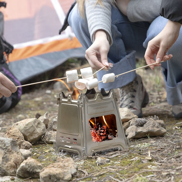 InnovaGoods Collapsible Steel Camping Stove Flamet