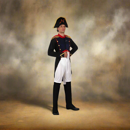 Napoleon Bonaparte Men's Deluxe Historical Costume – 5-Piece Emperor Set M-L