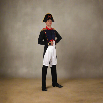 Napoleon Bonaparte Men's Deluxe Historical Costume – 5-Piece Emperor Set M-L