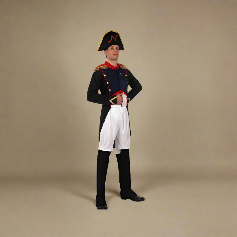 Napoleon Bonaparte Men's Deluxe Historical Costume – 5-Piece Emperor Set M-L