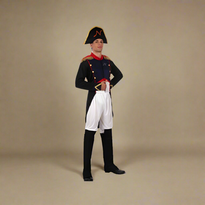 Napoleon Bonaparte Men's Deluxe Historical Costume – 5-Piece Emperor Set M-L