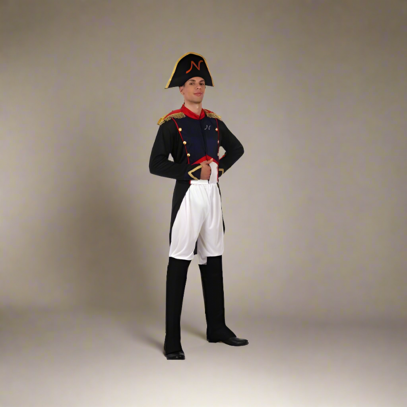 Napoleon Bonaparte Men's Deluxe Historical Costume – 5-Piece Emperor Set M-L