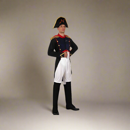 Napoleon Bonaparte Men's Deluxe Historical Costume – 5-Piece Emperor Set M-L
