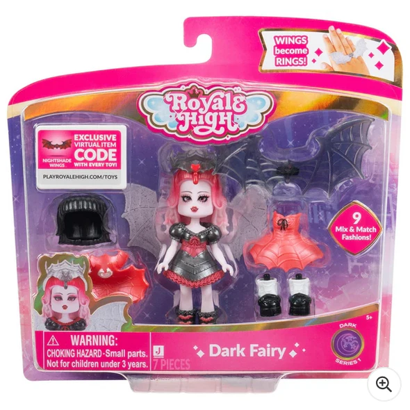 Royale High Deluxe Figure Dark Fairy Fashion Doll