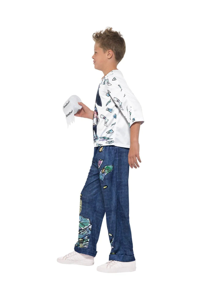 David Walliams Deluxe Billionaire Boy Costume 4 To 6 Years