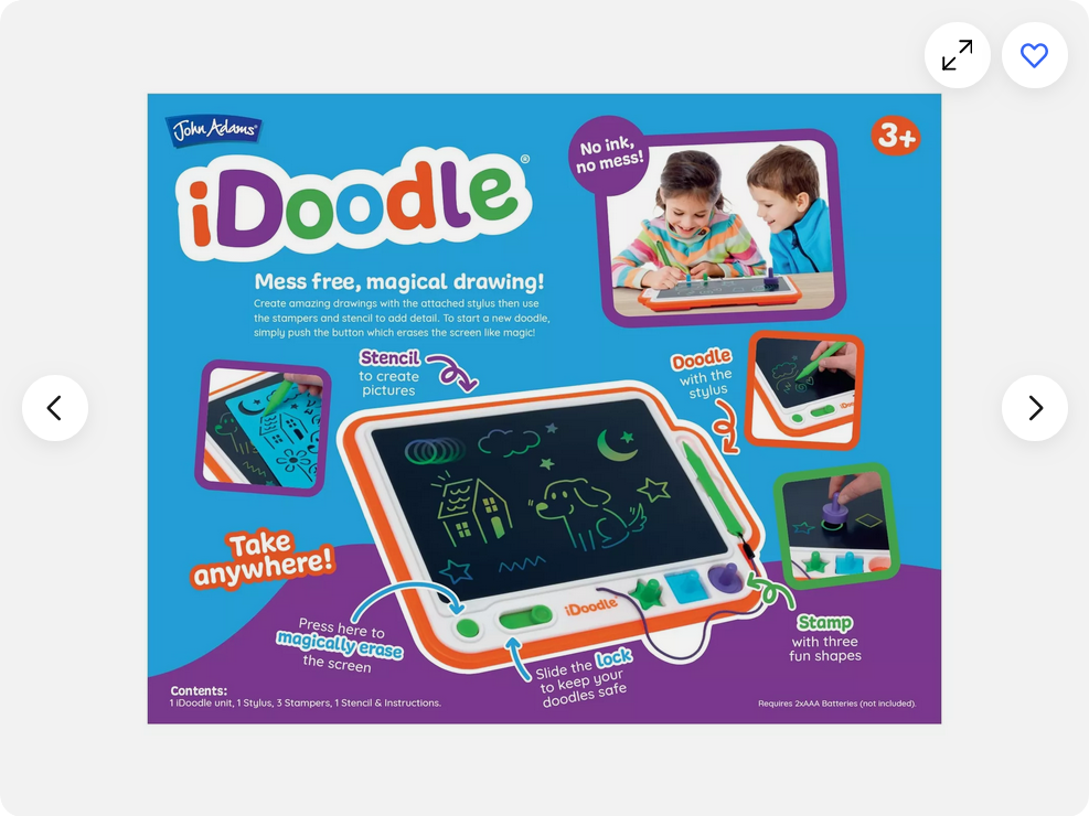 iDoodle Drawing Board Creative Set by John Adams