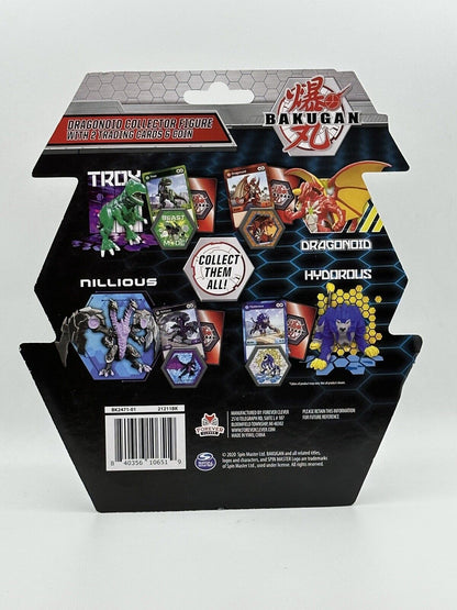 Dragonoid (Red) Collector Action Figure With 2 Trading Cards and Coin