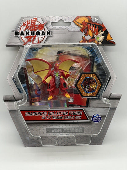 Dragonoid (Red) Collector Action Figure With 2 Trading Cards and Coin