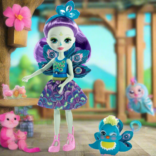 Enchantimals Patter Peacock And Flap Doll