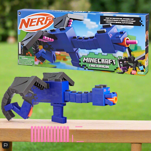 NERF Minecraft Ender Dragon Dart Blaster