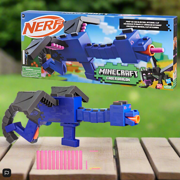 NERF Minecraft Ender Dragon Dart Blaster