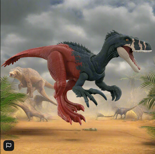 Jurassic World Dominion: Roar Strikers Megaraptor Dinosaur