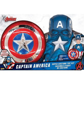 Load image into Gallery viewer, Marvel Captain America Medium Costume Top Set with Shield and Mask