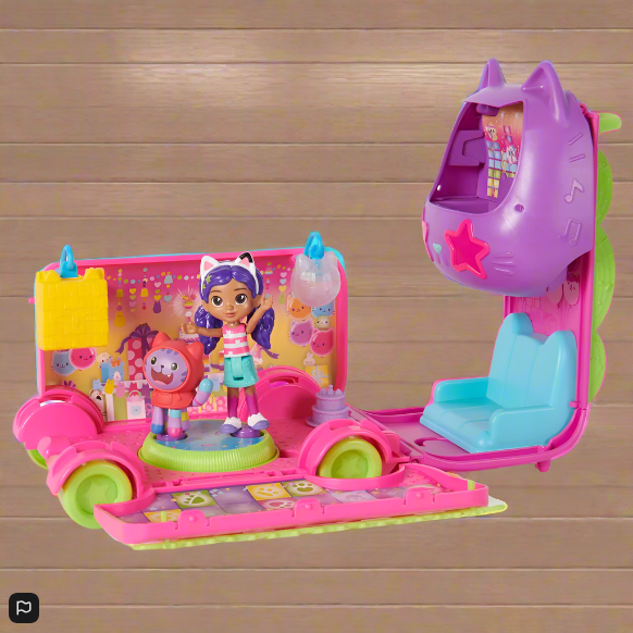 Gabby's Dollhouse Purrfect Party Bus Set