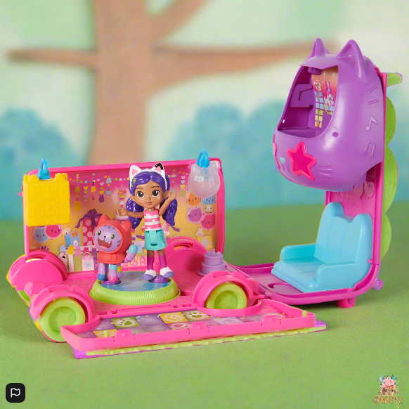 Gabby's Dollhouse Purrfect Party Bus Set