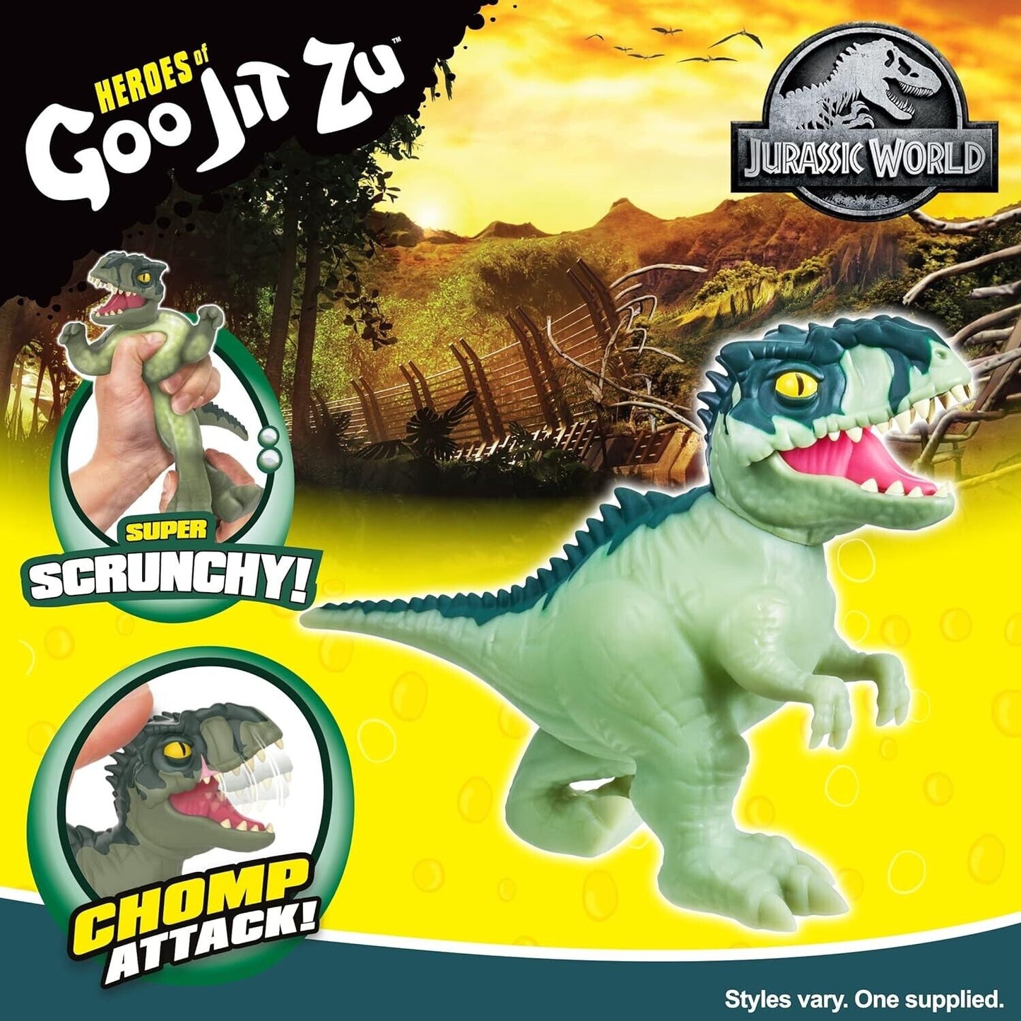 Jurassic World Heroes of Goo Jit Zu Giganotosaurus Chomp Attack