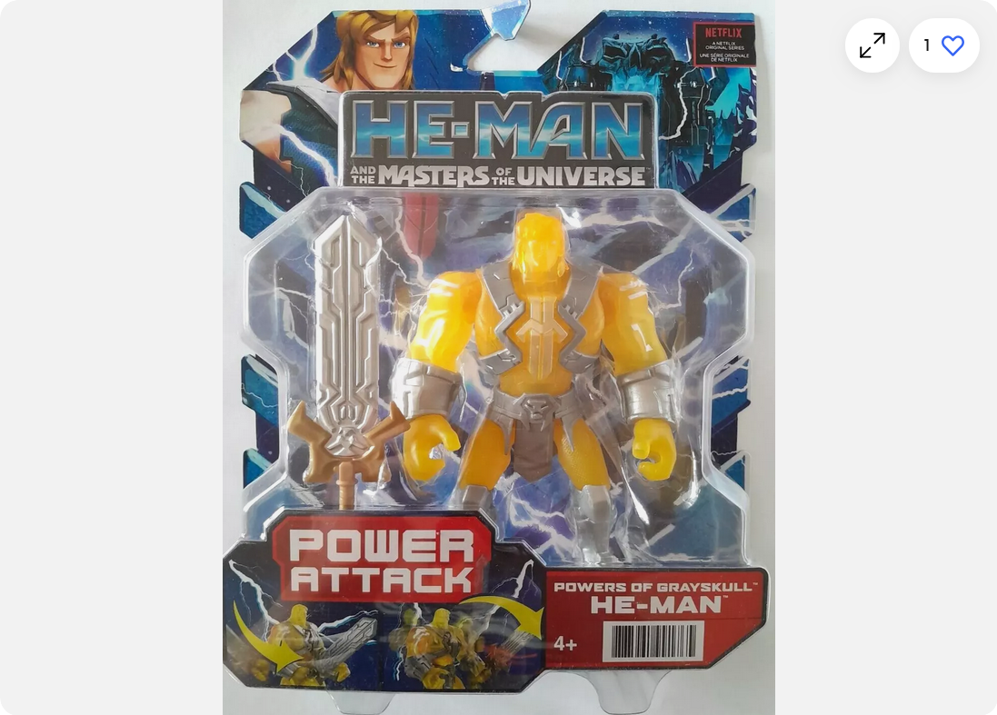 He-Man Masters Of The Universe Power Attack - Powers Of Grayskull He-Man Action Figure