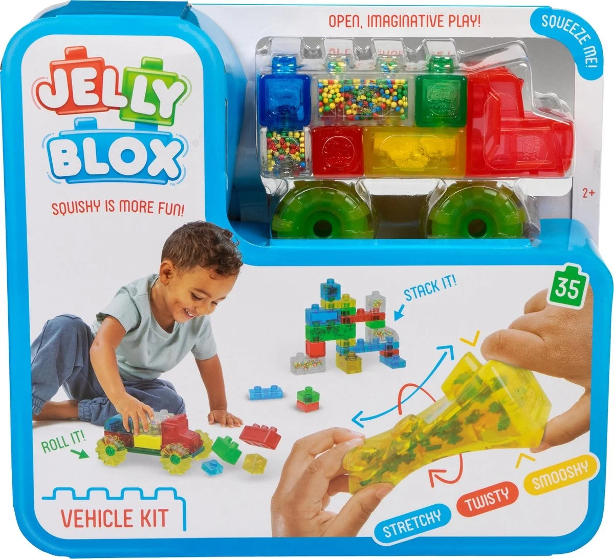 Jelly Blox Vroom Truck Building Block Kit