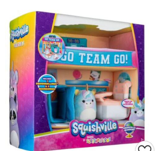 Squishville Academy Go Team Go Playset 2 Accessories 1 Plush