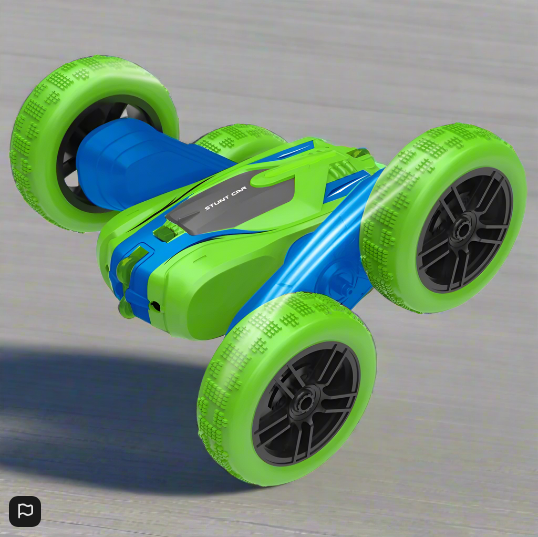 1:24 Spin n Stunt Radio Control Car in Green and Blue