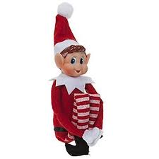 Christmas Naughty  Elf Vinyl Faced Elves Behaving Badly Doll