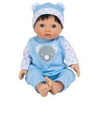 Tiny Treasures Baby Doll in Blue Bear Outfit 44cm