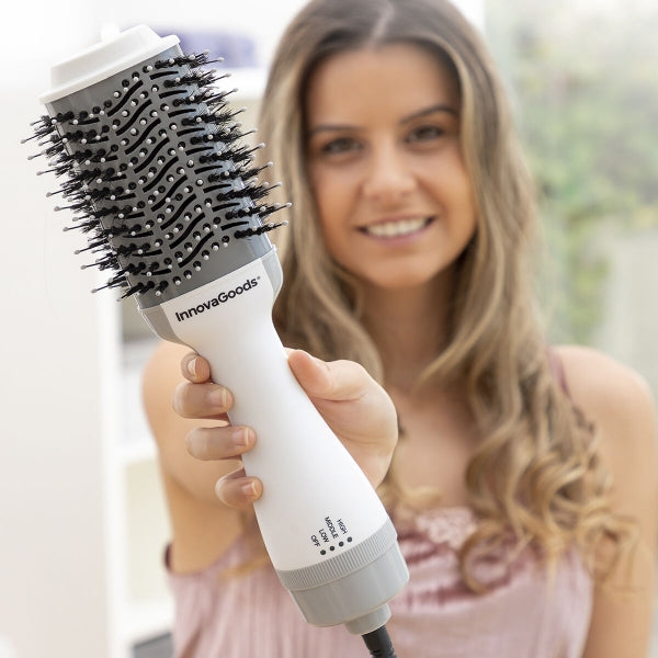 InnovaGoods Ionic Dryer and Volumising Brush Volumio  1000W White/Grey