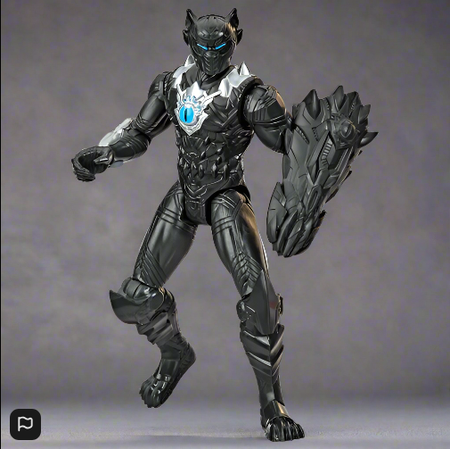 Figurka Marvel Avengers Mech Strike Monster Hunters Black Panther 15cm s příslušenstvím