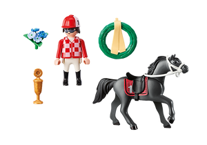 PLAYMOBIL  Country 9261- Horse Jockey Rosette And Trophy