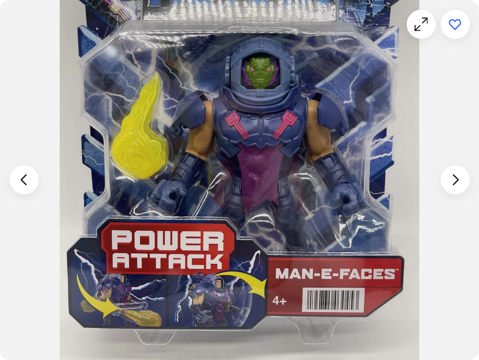 He Man & The Masters of the Universe Power Attack Man E Faces Action Figure