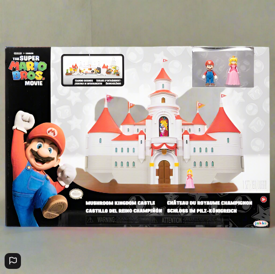 Nintendo Super Mario Movie Mushroom Kingdom Castle Playset