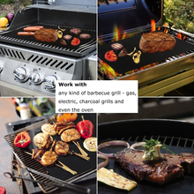 Load image into Gallery viewer, BBQ Mats Pack of 5 Universal Oven Liners for Bottom of Fan Assisted With Tongs